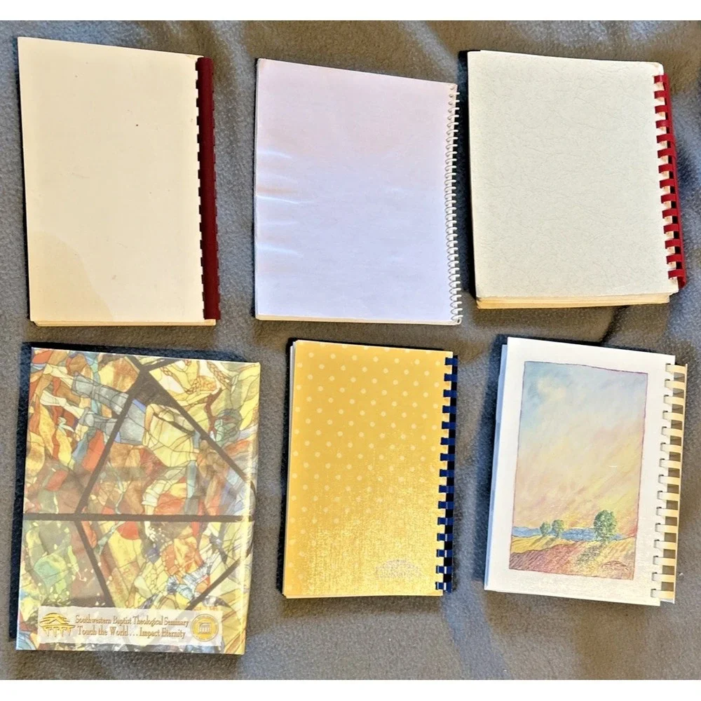 Lot Of 6 Spiral‎ Bound Cookbooks Church, Family And Community